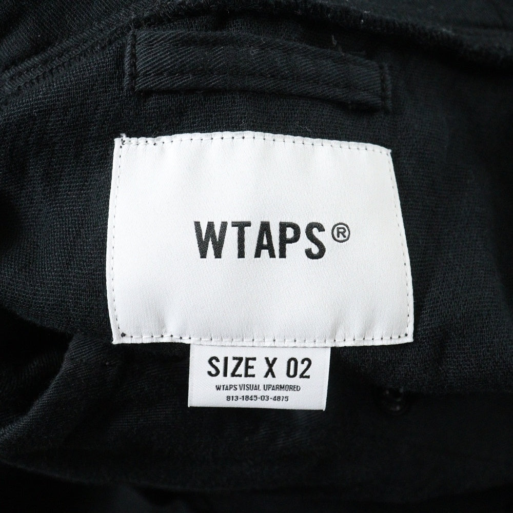 WTAPS(ダブルタップス) 25AW CHAMBER / LS / COTTON. TWILL プルオーバーシャツ パーカー ブラック 252WVDT-SHM04