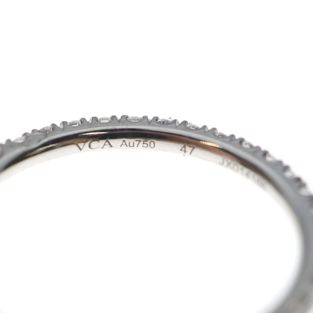 Van Cleef & Arpels(ヴァンクリーフアンドアーペル) K18WG フェリシテ エタニティ リング #47 指輪 ダイヤ ホワイトゴールド