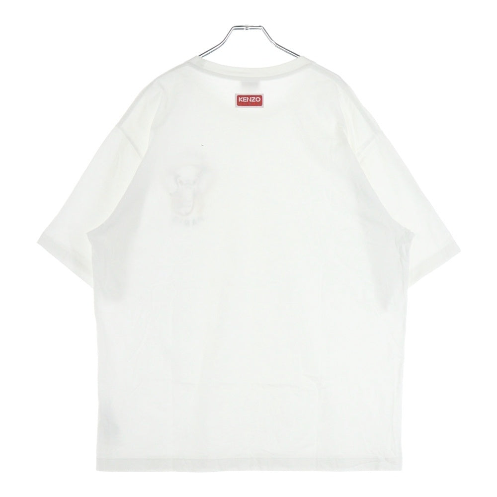 KENZO(ケンゾー) 24SS Varsity Jungle FD65TS0024SO バーシティージャングル デザイン 半袖Tシャツ カットソー ホワイト