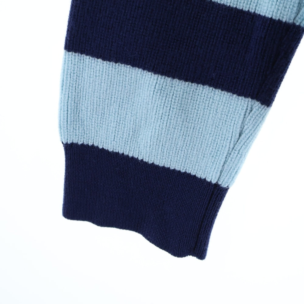 KENZO(ケンゾー) Striped Wool Knit Sweater ストライプ ウール ニットセーター ブルー FC62PU3373CC