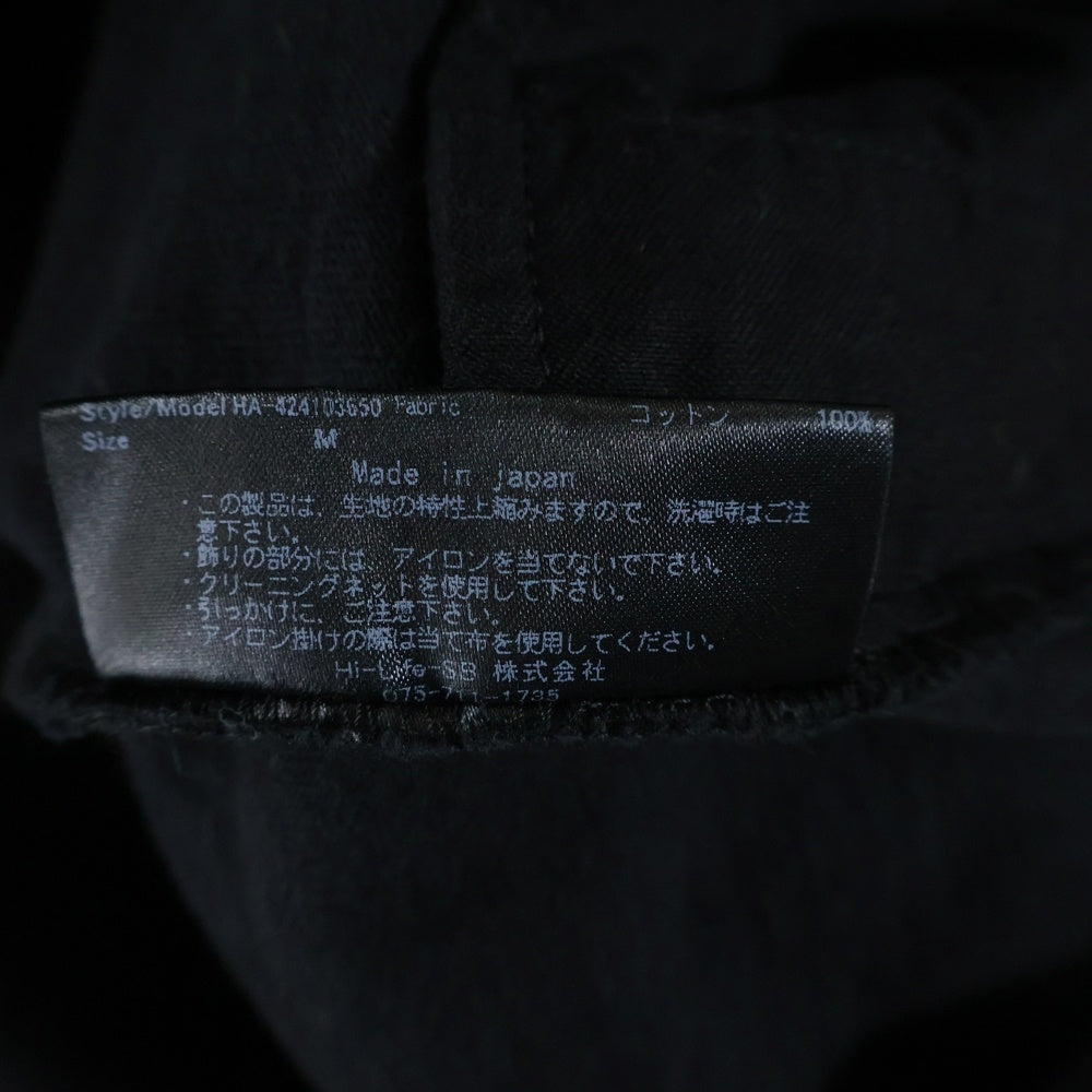 ALWAYS OUT OF STOCK(オールウェイズアウトオブストック) ロゴ刺繍 ベースボールシャツ 半袖シャツ ブラック