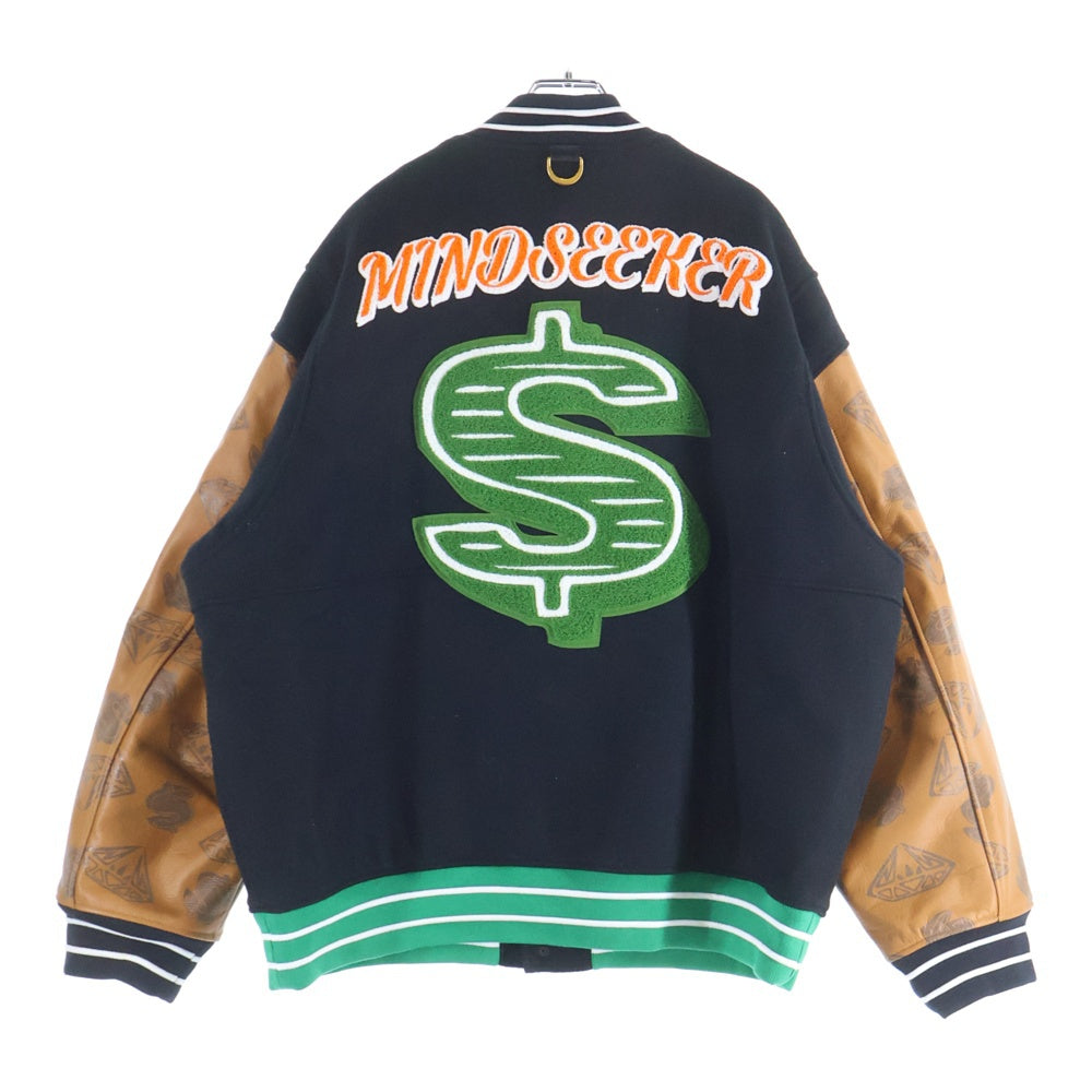 MINDSEEKER(マインドシーカー) ×BILLIONAIRE BOYS CLUB STARTER JK スタータージャケット カウレザー ブラック/ブラウン