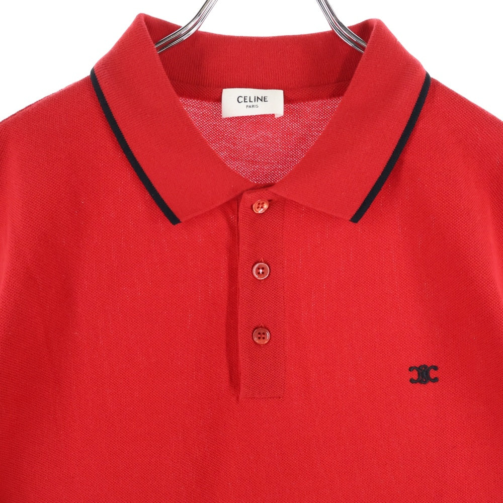 CELINE(セリーヌ) 20SS トリオンフロゴ刺繍 クラシック半袖ポロシャツ
