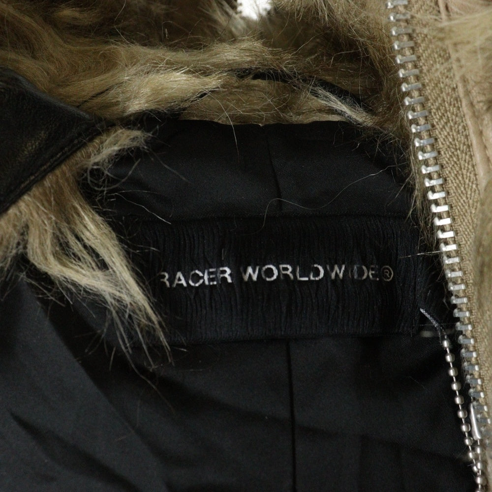 RACER WORLDWIDE(レーサーワールドワイド) Fur Coat ファーコート ブラウン