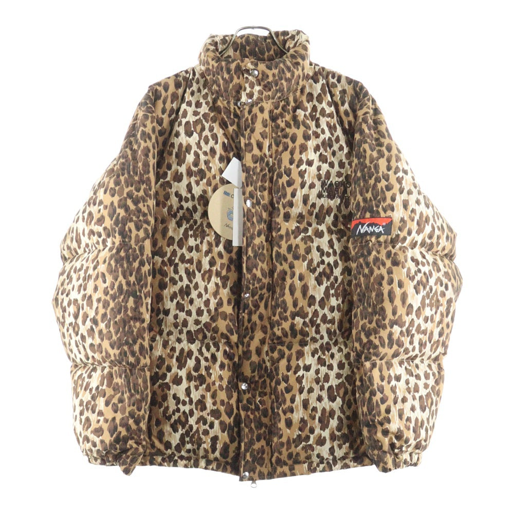 WACKO MARIA(ワコマリア) 25AW×NANGA LEOPARD DOWN JACKET ナンガ レオパード ダウンジャケット ベージュ 25FW-WMO-NA02
