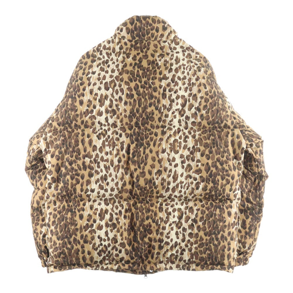 WACKO MARIA(ワコマリア) 25AW×NANGA LEOPARD DOWN JACKET ナンガ レオパード ダウンジャケット ベージュ 25FW-WMO-NA02
