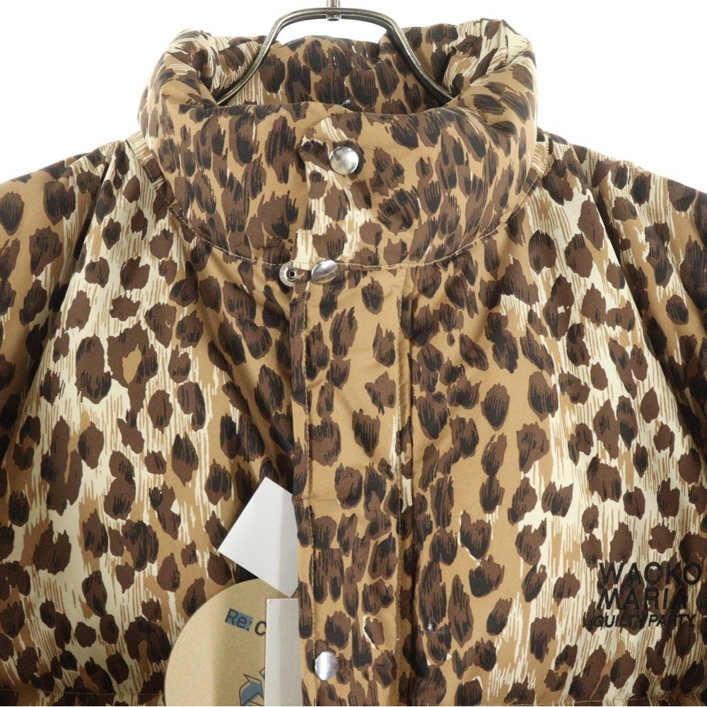 WACKO MARIA(ワコマリア) 25AW×NANGA LEOPARD DOWN JACKET ナンガ レオパード ダウンジャケット ベージュ 25FW-WMO-NA02
