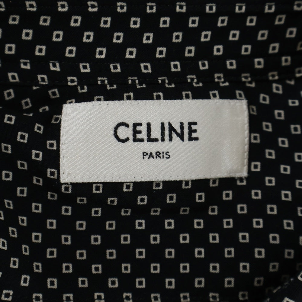 CELINE(セリーヌ) 総柄 レーヨン長袖シャツ ブラック 20FC5359I
