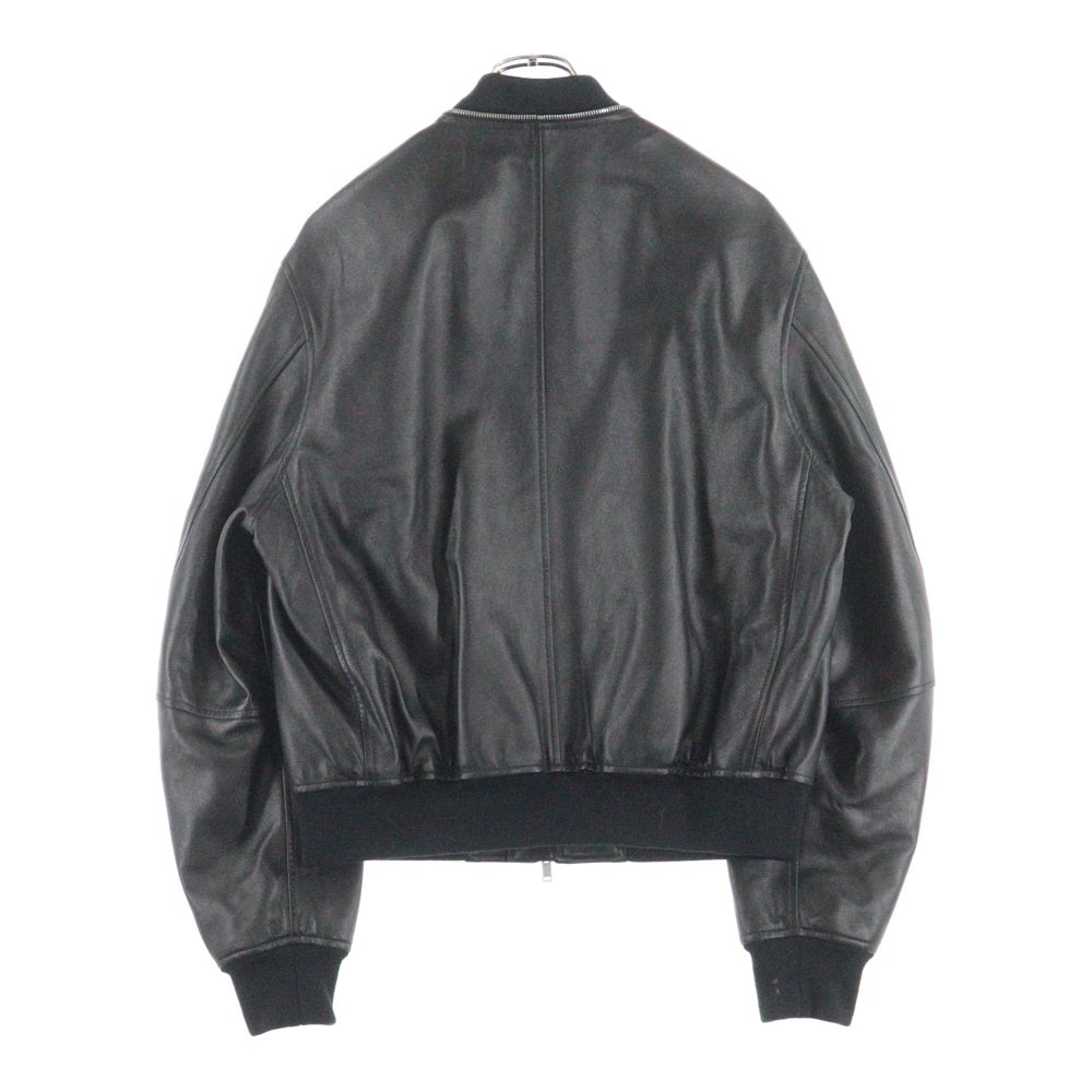 JIL SANDER(ジルサンダー) 24AW W BLOUSON 07 LH ワードローブ レザー ボンバージャケット ブラック J23BN0012