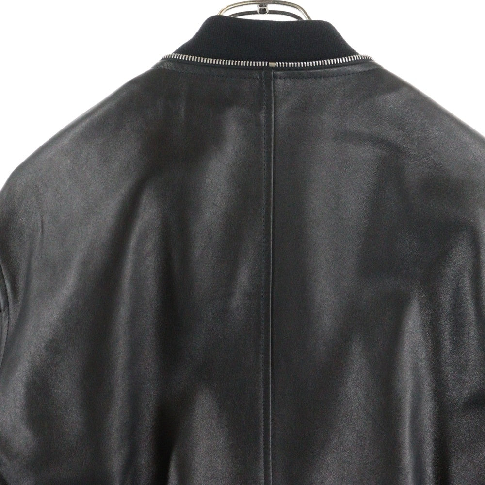 JIL SANDER(ジルサンダー) 24AW W BLOUSON 07 LH ワードローブ レザー ボンバージャケット ブラック J23BN0012