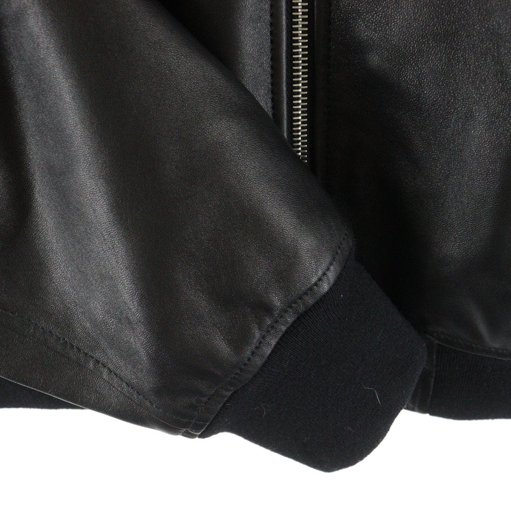 JIL SANDER(ジルサンダー) 24AW W BLOUSON 07 LH ワードローブ レザー ボンバージャケット ブラック J23BN0012