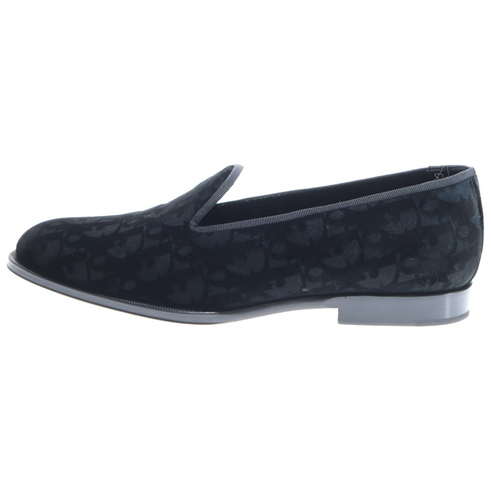 DIOR(ディオール) TIMELESS SLIPPER DO VELVET オブリーク ベルベットローファーショーズ ブラック 3LO121ZKA