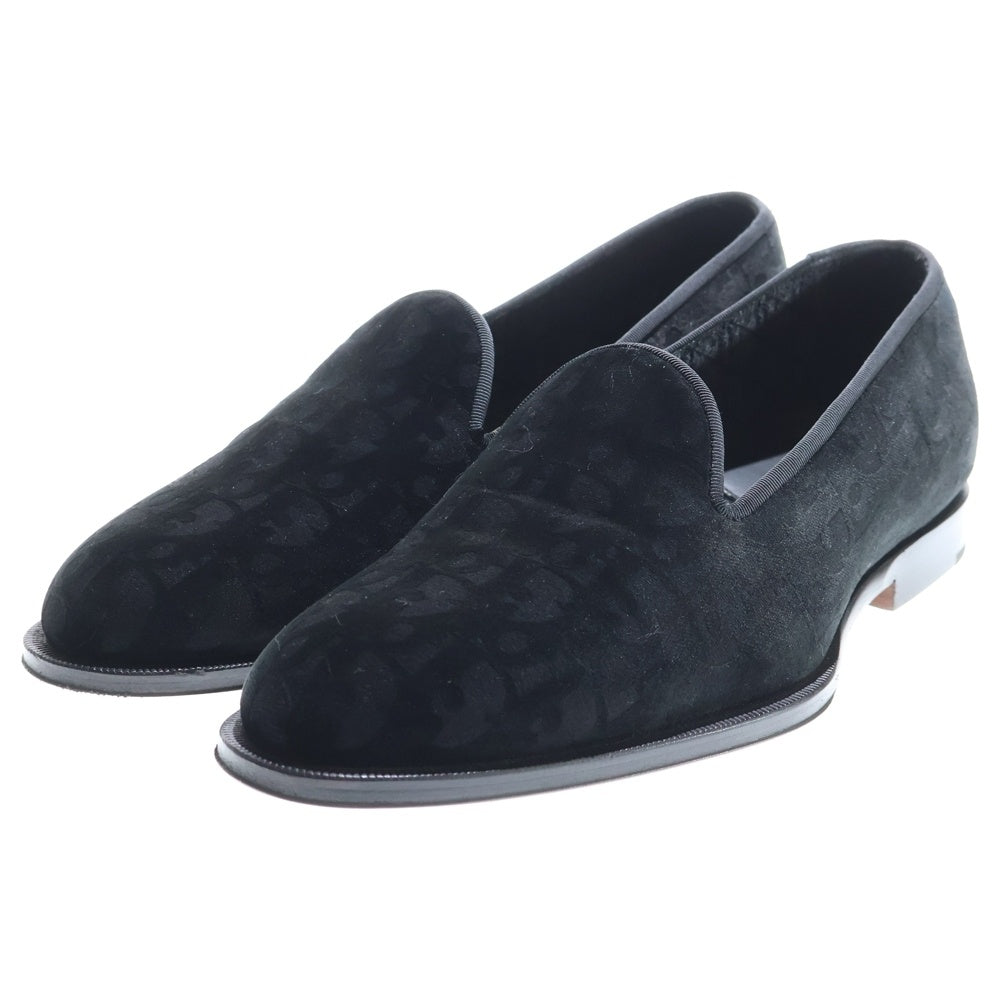 DIOR(ディオール) TIMELESS SLIPPER DO VELVET オブリーク ベルベットローファーショーズ ブラック 3LO121ZKA
