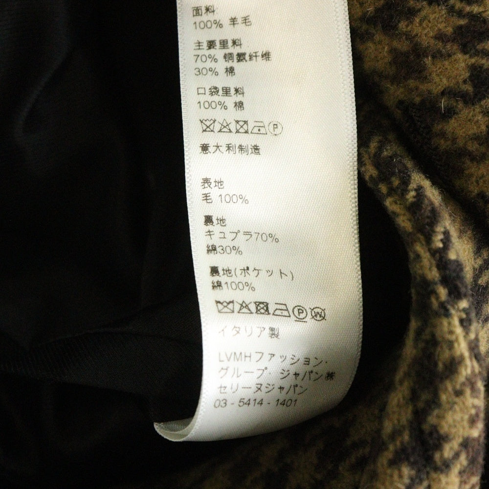 CELINE(セリーヌ) 21AW エディ期 千鳥格子 ウール チェスターコート ブラウン 2M279673K