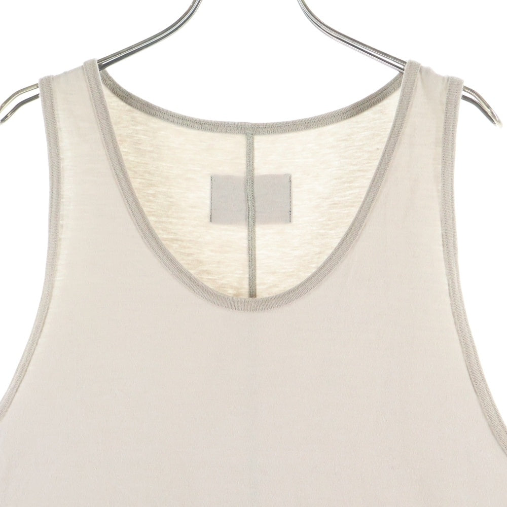 cvtvlist(カタリスト) Logo Tank Top バックロゴ タンクトップ ノースリーブシャツ ベージュ