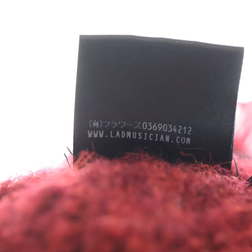 LAD MUSICIAN(ラッドミュージシャン) 25AW Shaggy Knit Devil Cap シャギーニットキャップ レッド 2225-023