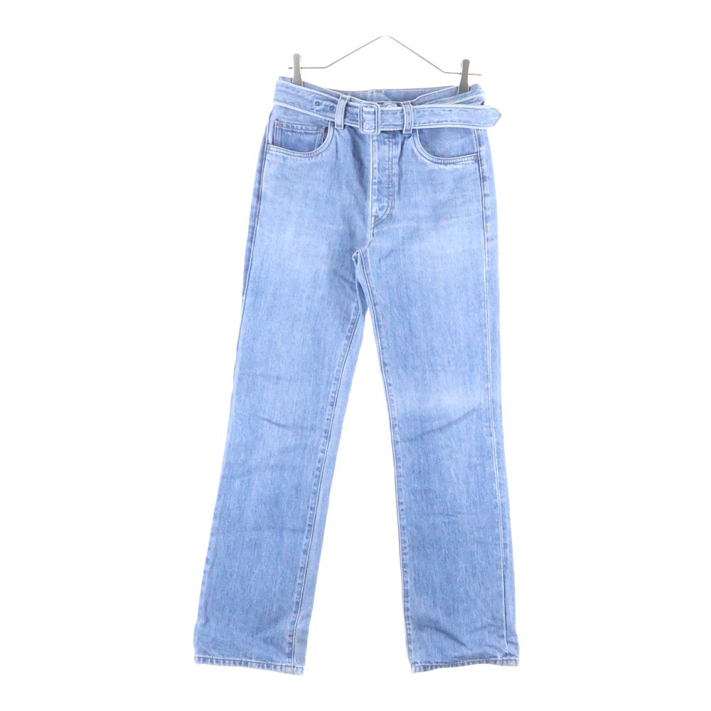 PRADA(プラダ) 19SS ベルテッドストレートデニムパンツ GEP295 インディゴ