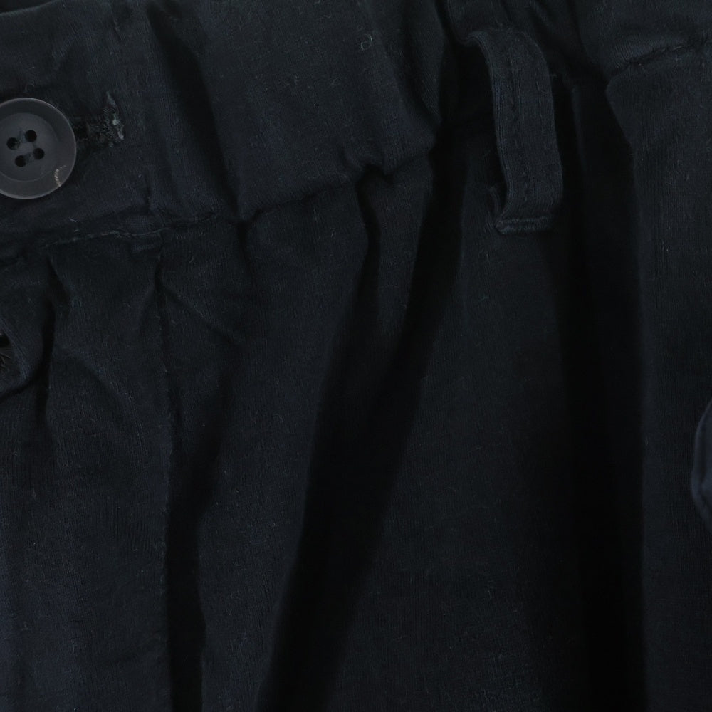 Yohji Yamamoto POUR HOMME(ヨウジヤマモト プールオム) 25SS Tufcot C/L Jersey Half Pants タフコットジャージー ハーフパンツ ブラック