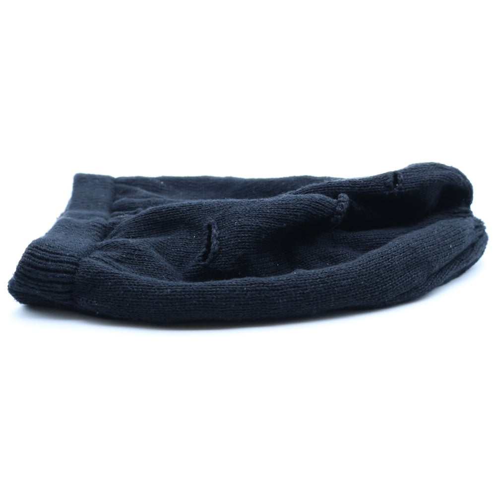 Yohji Yamamoto POUR HOMME(ヨウジヤマモト プールオム) 25SS JERSEY DAMAGED BERET ジャージーダメージベレー帽 ハット ブラック