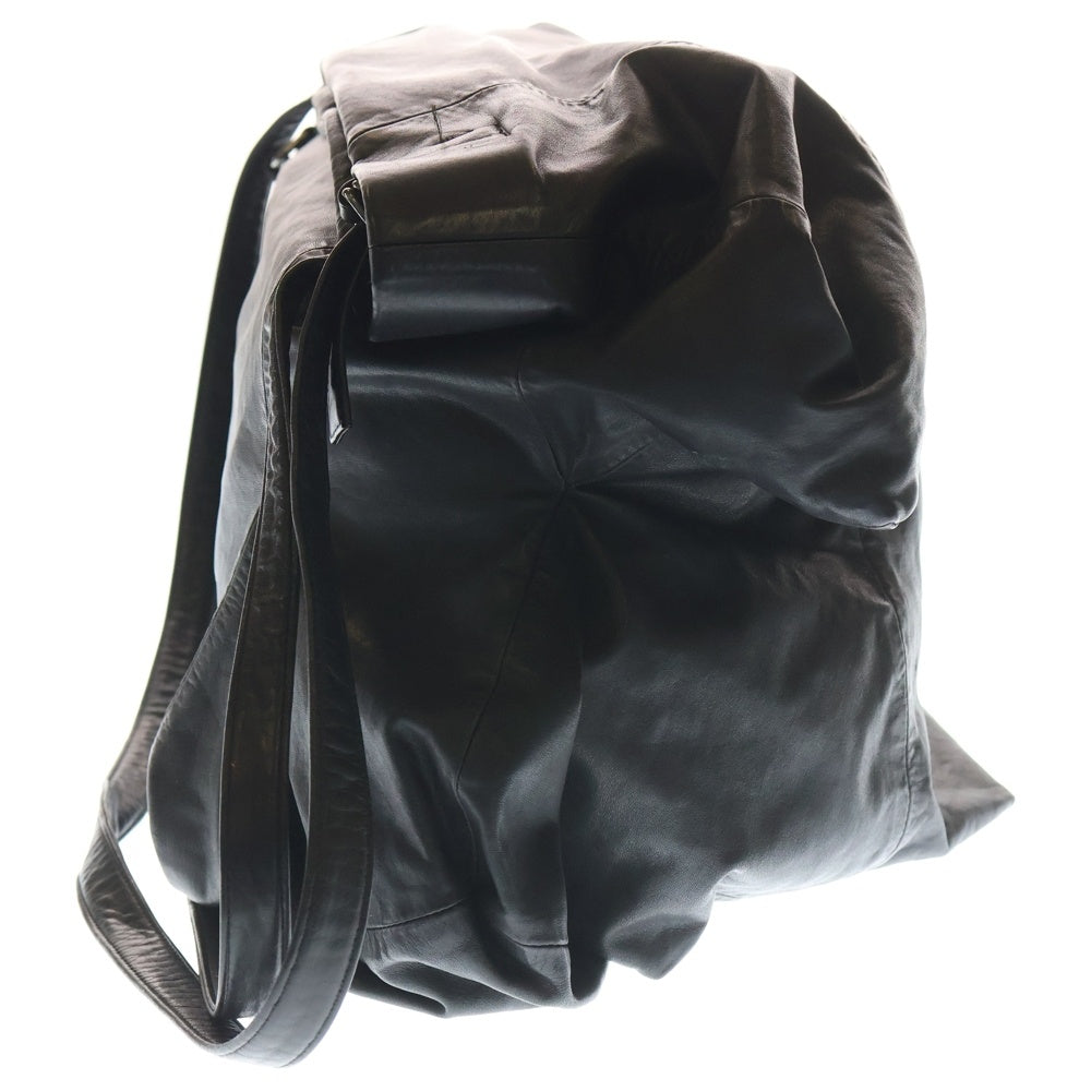 discord Yohji Yamamoto(ディスコード ヨウジヤマモト) 25AW UNEVENNISS LEATHER TOTE BAG アンイーヴンネス レザートートバッグ ブラック