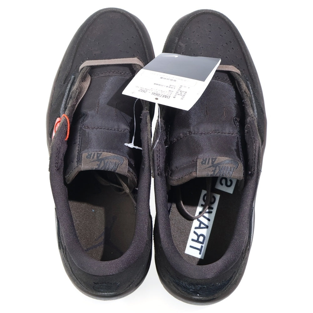 NIKE(ナイキ) ×Travis Scott Air Jordan 1 Low OG SP Velvet Brown and Dark Mocha DM7866-202 ×トラヴィススコット エアジョーダン1 ロー OG SP ローカットスニーカー