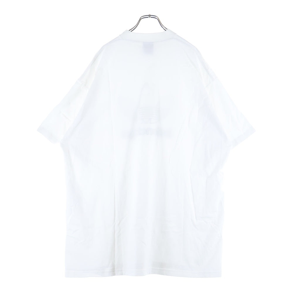 BALENCIAGA(バレンシアガ) 23SS ×adidas アディダス ロゴ刺繍 クルーネック 半袖Tシャツカットソー ホワイト 723976 TNVN8