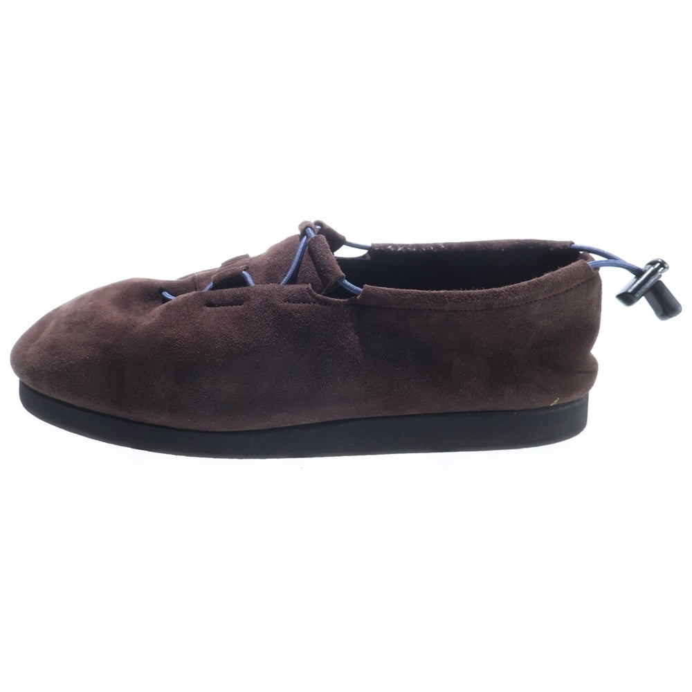 AURALEE(オーラリー) 22AW LAMB SUEDE CORD SHOES スウェードシューズ ダークブラウン A22AS02FT