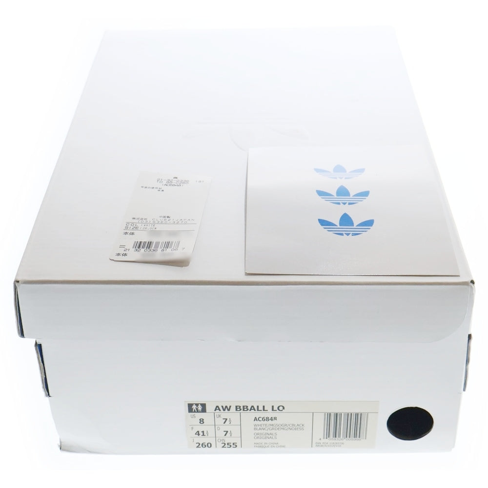 adidas(アディダス) ×ALEXANDER WANG AW BBALL LO アレキサンダーワン ローカットスニーカー グレー US8/26cm AC6848