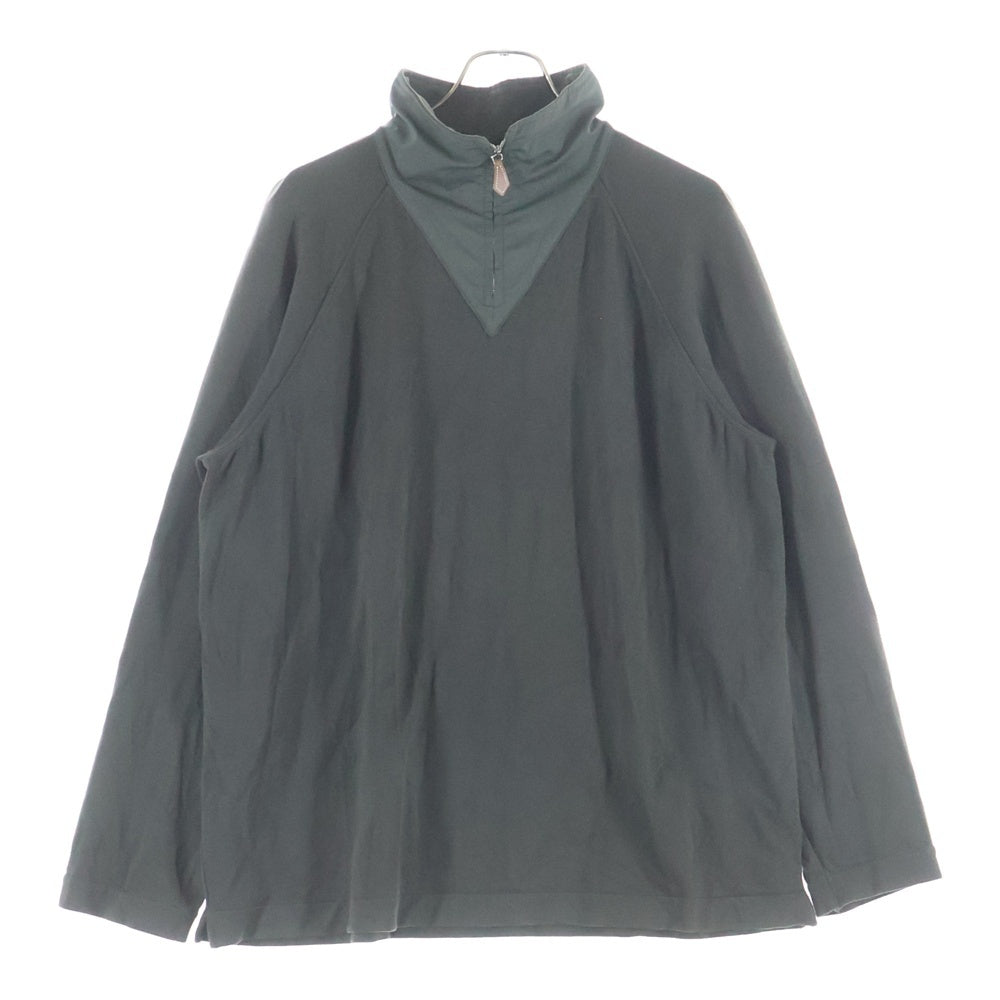 HERMES(エルメス) ハーフジップ ウール ニット ポロシャツ ダークグリーン