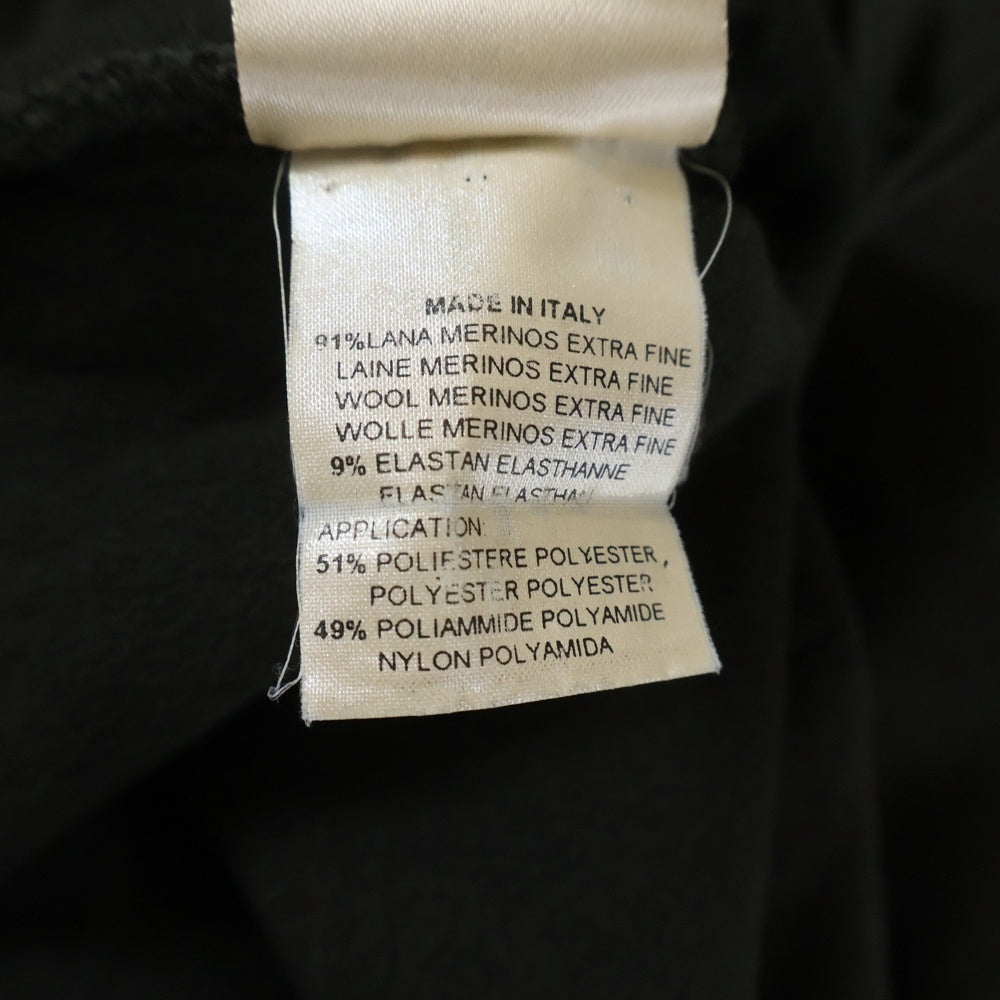 HERMES(エルメス) ハーフジップ ウール ニット ポロシャツ ダークグリーン