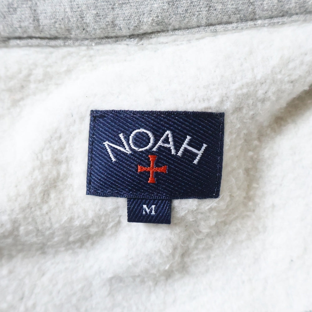 NOAH(ノア) ロゴ刺繍 ハーフジップスウェット グレー 20-070-122-0007-3-0
