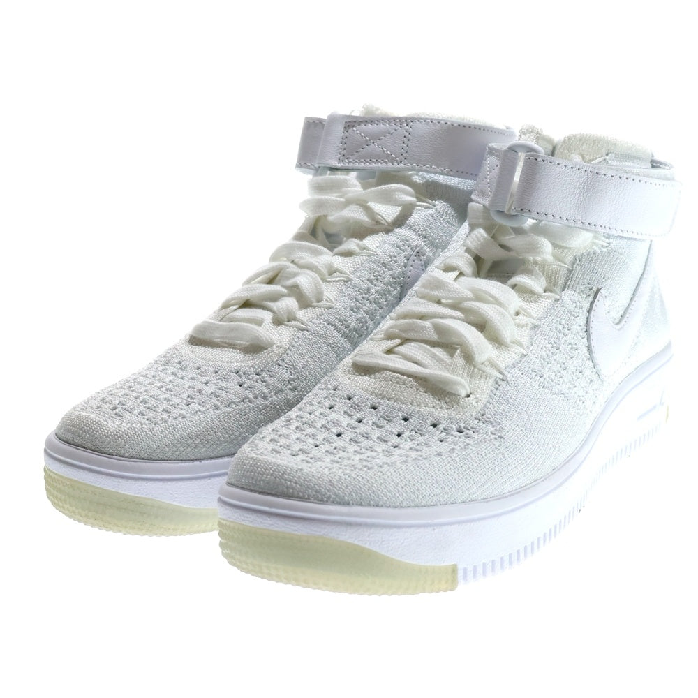 NIKE(ナイキ) AIR FORCE 1 FLYKNIT エアフォースワン フライニット ハイカットスニーカー ホワイト US7.5/24.5cm 818018-100