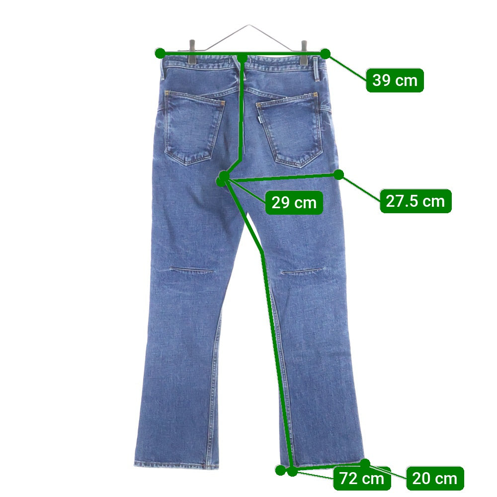 nonnative(ノンネイティブ) ジップフライ フレアデニムパンツ インディゴ NN-P4006