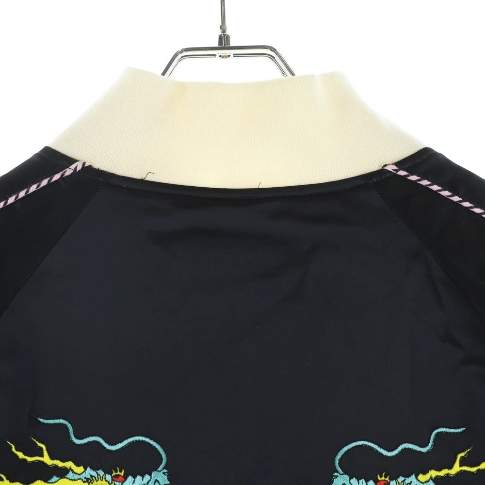 WACKO MARIA(ワコマリア) ×WOLF'S HEAD SKA JACKET ウルフズ ヘッド スカジャン ブルゾン ジャケット ブラック/ピンク WOLFSHEAD-WMBL19