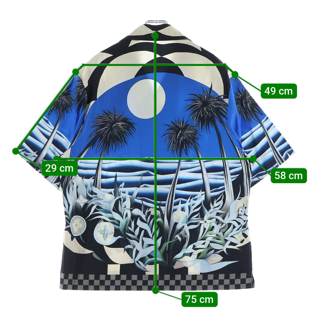 LOUIS VUITTON(ルイヴィトン) 24AW プリントショートスリーブ半袖シャツ ブルー RM242MM KJA HRS12W