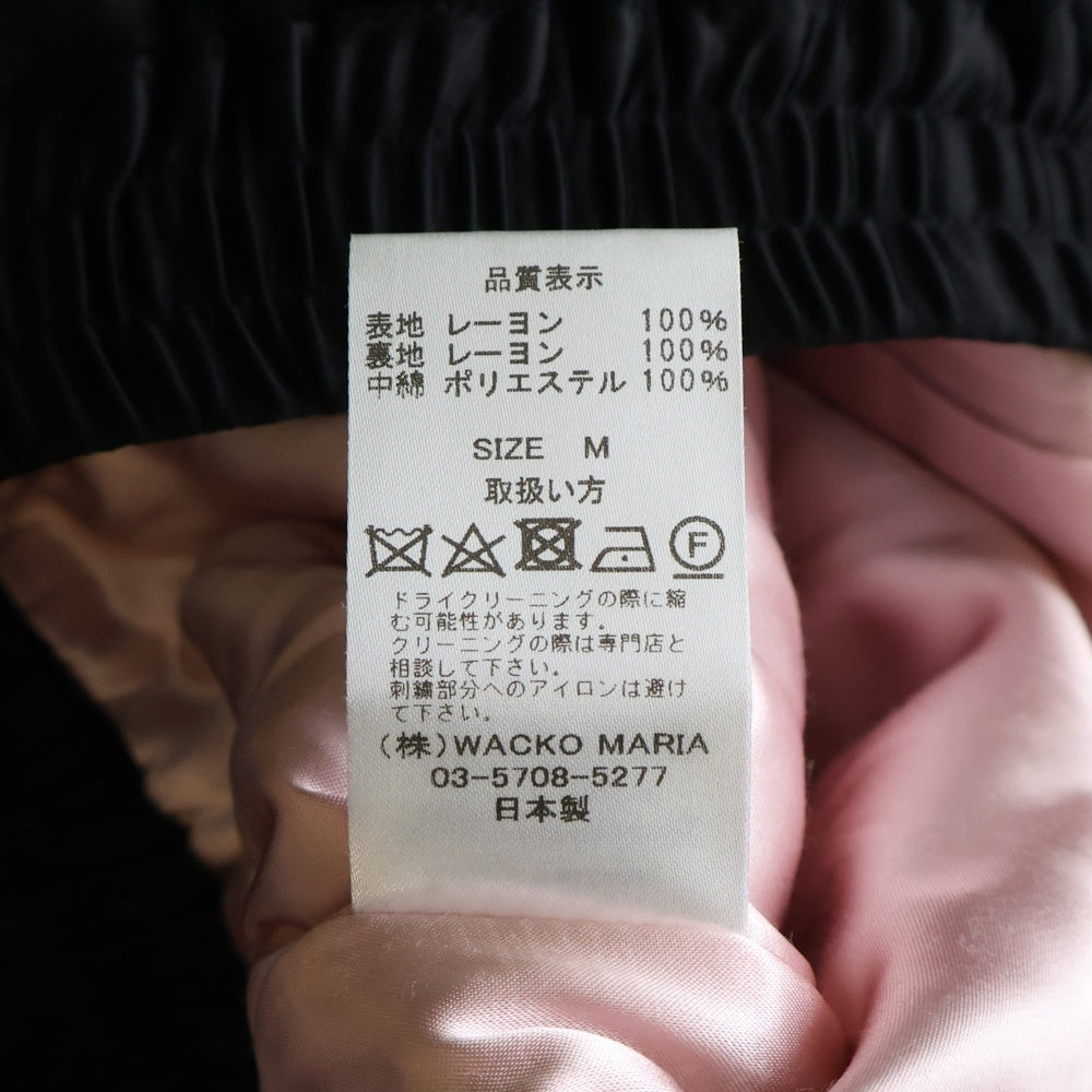 WACKO MARIA(ワコマリア) ×WOLF'S HEAD SKA PANTS ウルフズ ヘッド スカ パンツ ブラック/ピンク WOLFSHEAD-WM-PT29