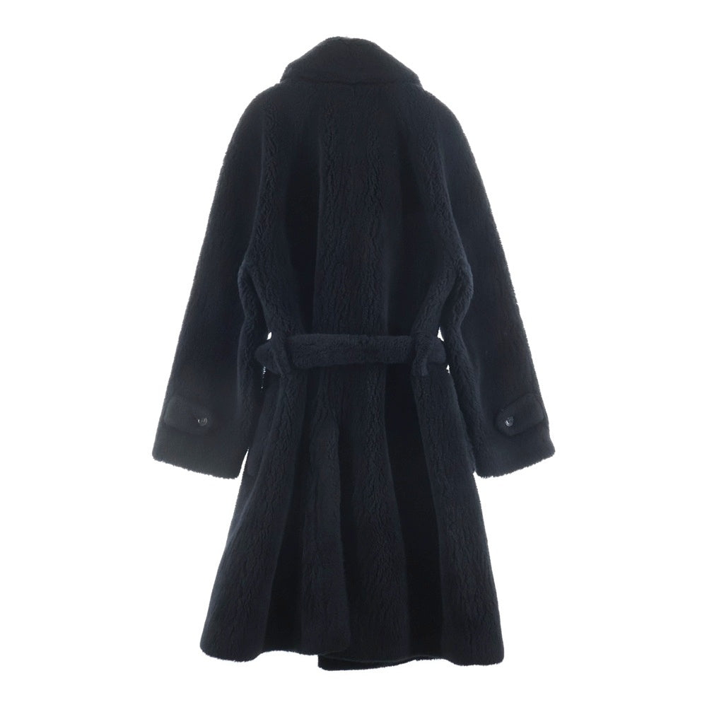 SAINT LAURENT PARIS(サンローランパリ) 21AW オーバーサイズダブルブレストファーコート ブラック 656791 Y2D44