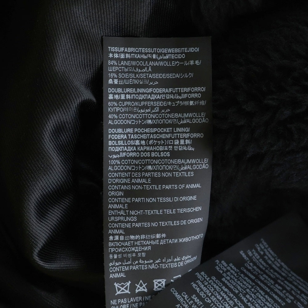 SAINT LAURENT PARIS(サンローランパリ) 21AW オーバーサイズダブルブレストファーコート ブラック 656791 Y2D44