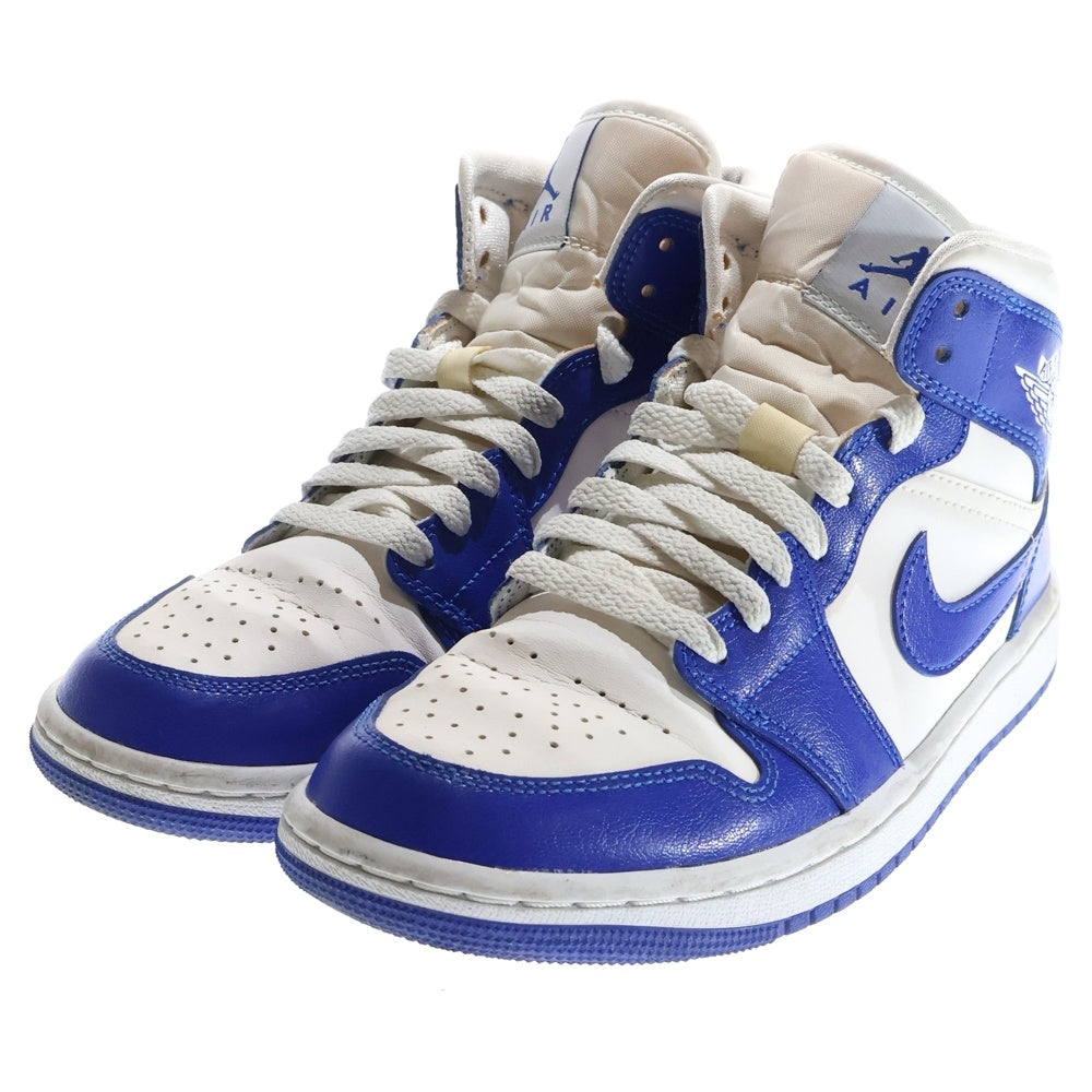 NIKE(ナイキ) Air Jordan 1 Mid Kentucky Blue BQ6472-104 エアジョーダン1 ケンタッキーブルー ミッドカットスニーカー US7/24.0cm ブルー/ホワイト レディース