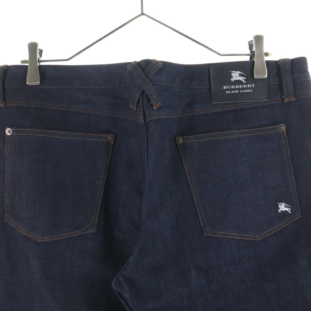 BURBERRY BLACK LABEL(バーバリー ブラックレーベル) ロゴ刺繍 ストレートデニムパンツ BMS05-010-28 インディゴ