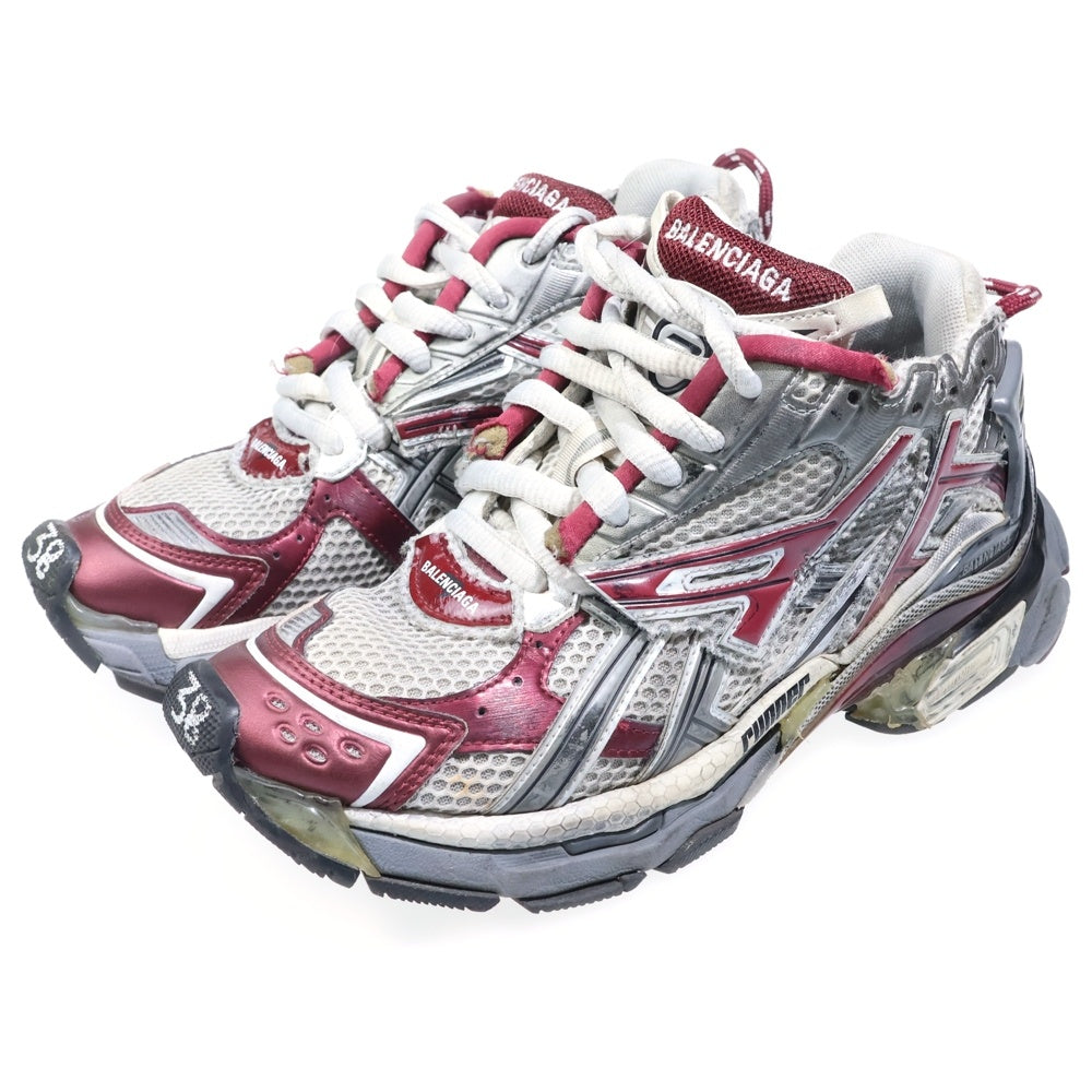 BALENCIAGA(バレンシアガ) RUNNER 677402 ランナー ローカットスニーカーシューズ グレー/バーガンディ