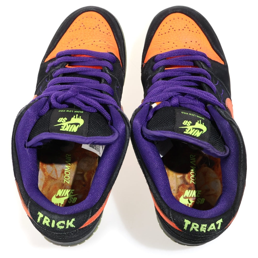 NIKE SB(ナイキエスビー) DUNK LOW NIGHT OF MISCHIEF BQ6817-006 ダンクロー ナイトオブミスチーフ ローカットスニーカー ブラック/オレンジ US6/24.0cm