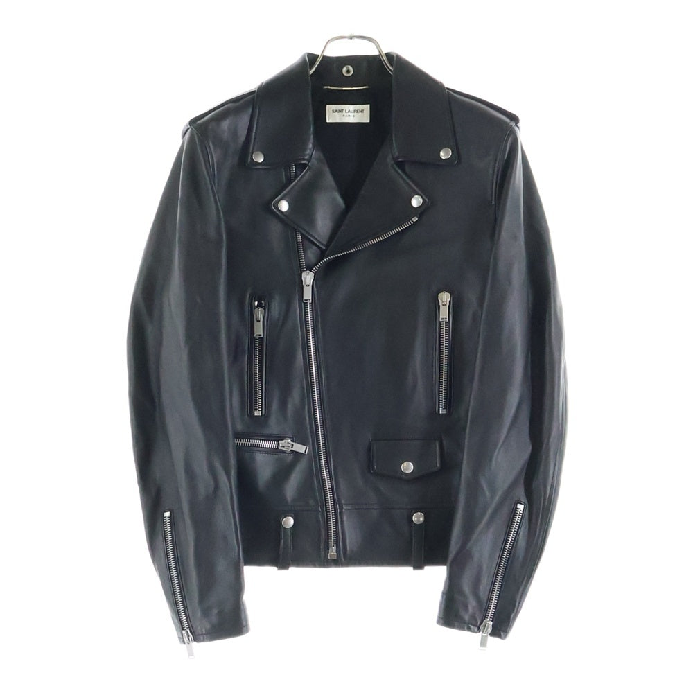 SAINT LAURENT PARIS(サンローランパリ) L01 クラシックモーターサイクル レザー ライダースジャケット ブラック 484284 Y5YA2