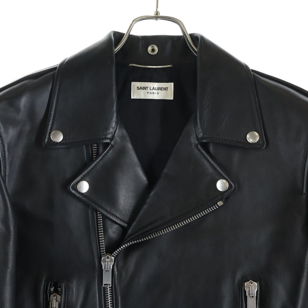 SAINT LAURENT PARIS(サンローランパリ) L01 クラシックモーターサイクル レザー ライダースジャケット ブラック 484284 Y5YA2
