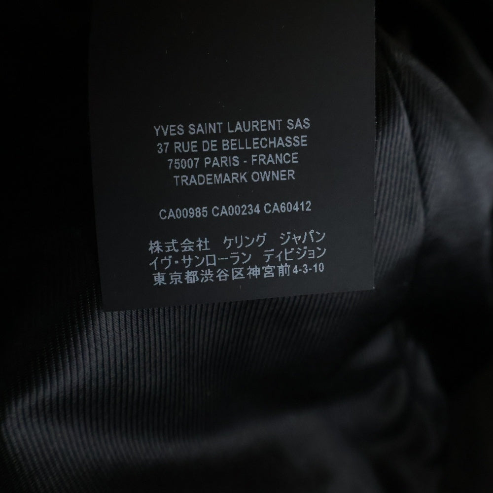 SAINT LAURENT PARIS(サンローランパリ) L01 クラシックモーターサイクル レザー ライダースジャケット ブラック 484284 Y5YA2