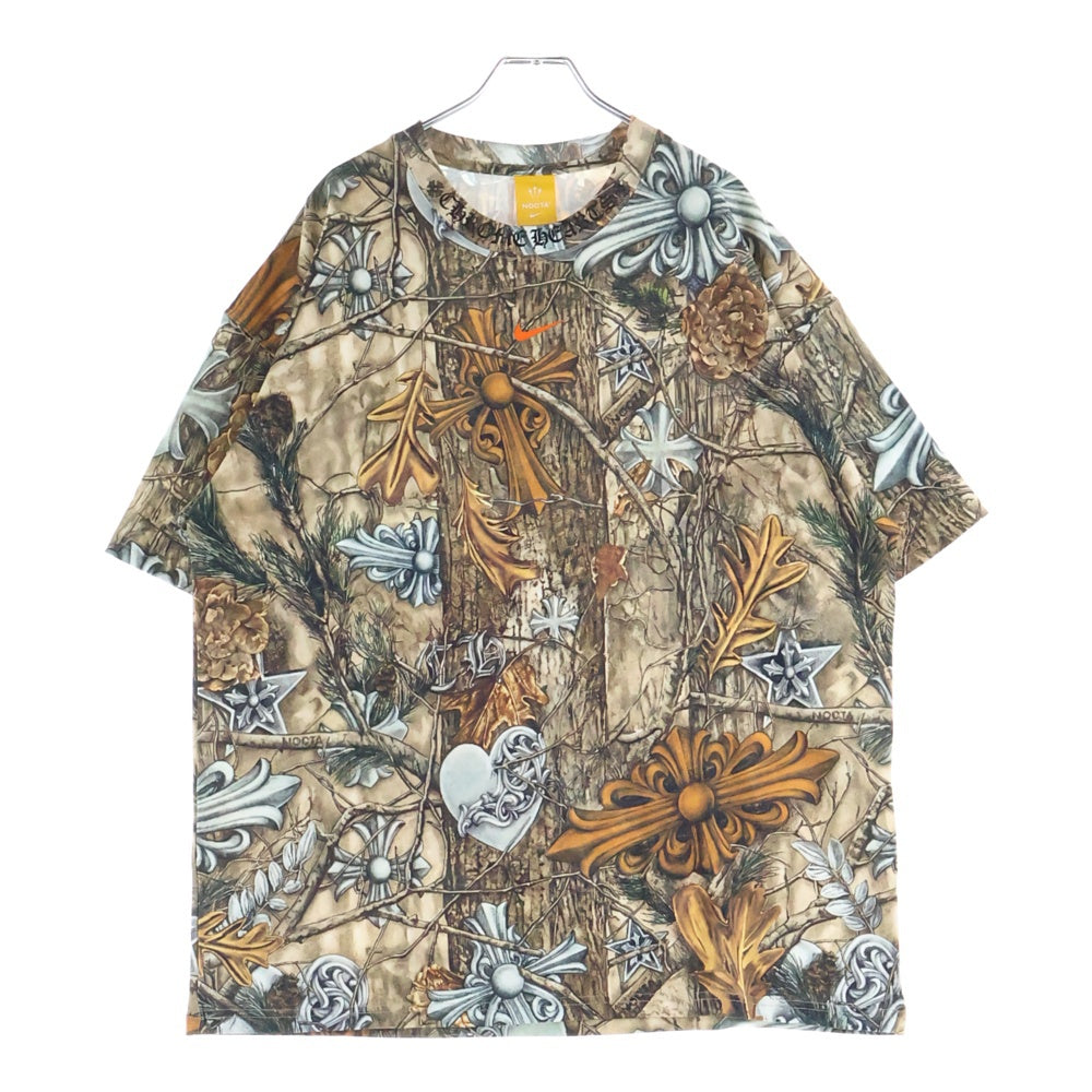 CHROME HEARTS(クロムハーツ) ×NIKE ×NOCTA DRAKE NOCTA TEE ナイキ ノクタ ドレイク 総柄 半袖Tシャツ カットソー カーキ