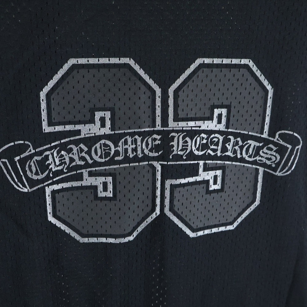 CHROME HEARTS(クロムハーツ) MESH WARM UP JERSEY リバーシブルCHロゴプリントメッシュタンクトップ ブラック