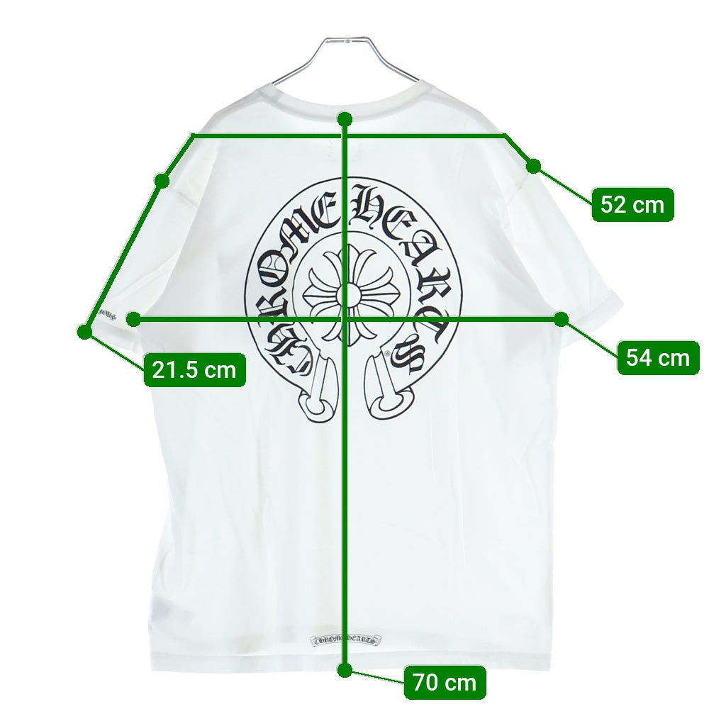 CHROME HEARTS(クロムハーツ) HORSESHOE S/S TEE ホースシュープリント 半袖Tシャツ カットソー ホワイト