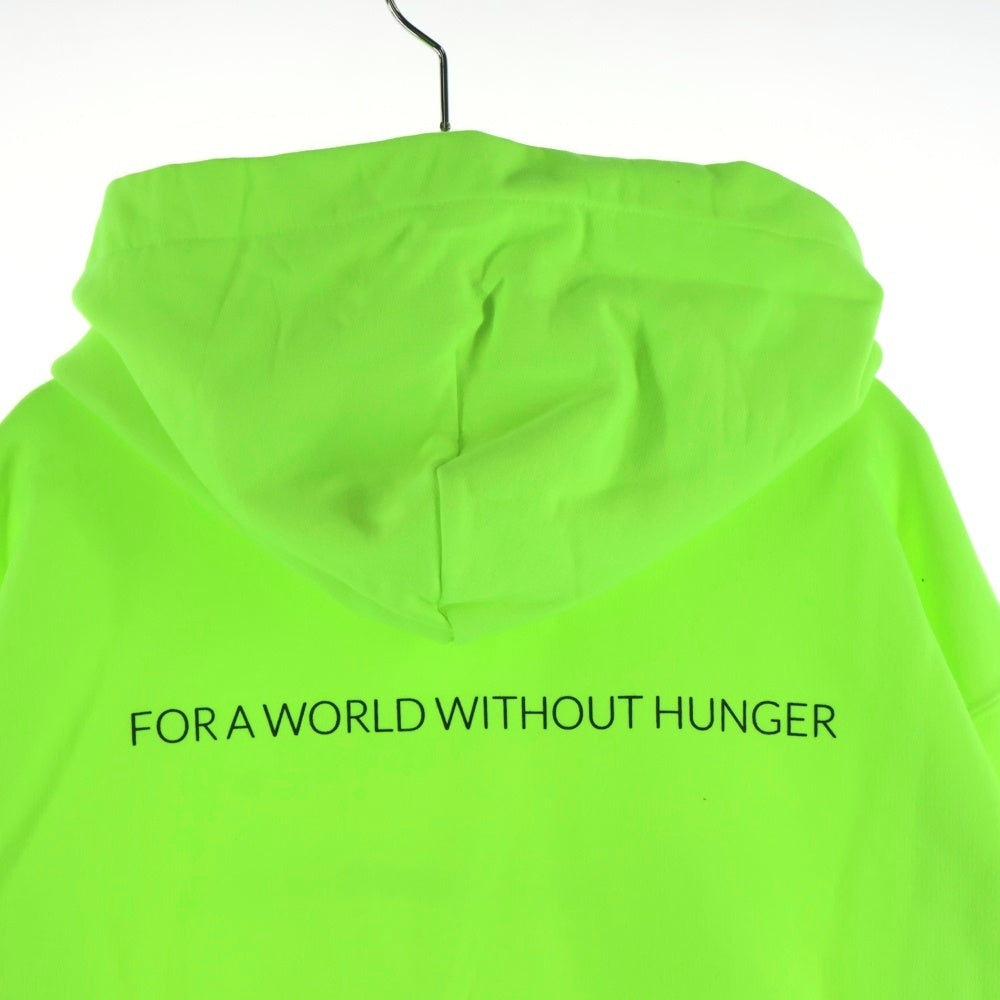 BALENCIAGA(バレンシアガ) World Food Program Hoodie ロゴ プリント プルオーバー スウェット フーディ パーカー イエロー 600583 TMVL1