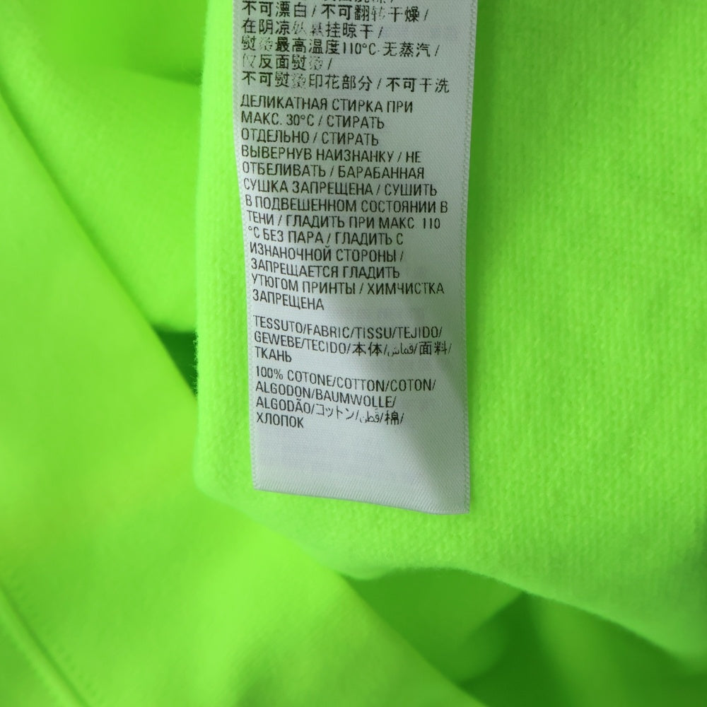 BALENCIAGA(バレンシアガ) World Food Program Hoodie ロゴ プリント プルオーバー スウェット フーディ パーカー イエロー 600583 TMVL1